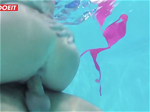 LETSDOEIT - insane couple Has ultra-kinky lovemaking at The Pool